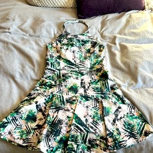 Halter cocktail dress by Parker.